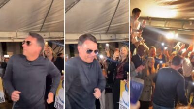 Flávio Bolsonaro dança “Waka Waka” e conclama apoiadores em encontro do PL